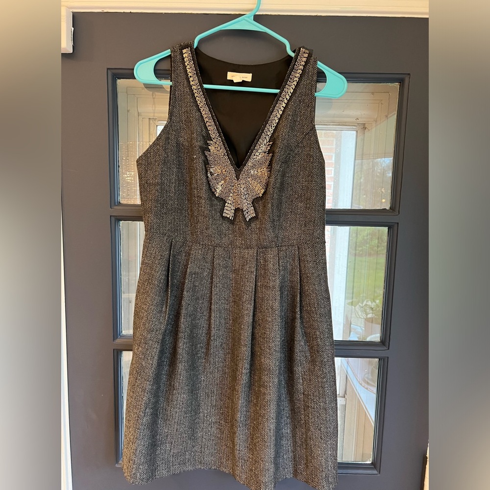 Urban Outfitters Silence + Noise Sleeveless V-neck Tweed Dress Size 8